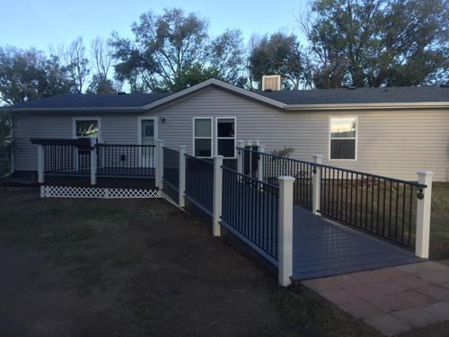 Front Patio Wheelchair Accessible Built by Deck Works in Colorado Springs