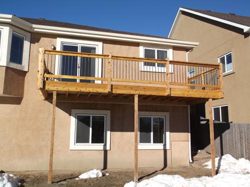 Hardwood Deck with Iron Rail Built by Deck Works in Colorado Springs