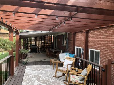 Covered Patio with Privacy Screen built by Deck Works in Colorado Springs