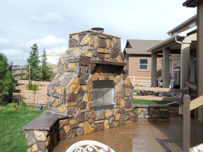 Sunroom and Fireplace built by Deck Works in Colorado Springs