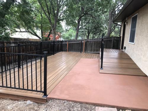 Composite Porch with Ramps Built by Deck Works in Colorado Springs