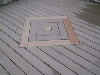 Deck Inlay with Outdoor Living by Deck Works in Colorado Springs