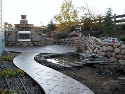 Custom Decorative Stamped Concrete by Deck Works in Colorado Springs