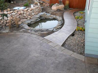 Outdoor Living with Pond by Deck Works in Colorado Springs