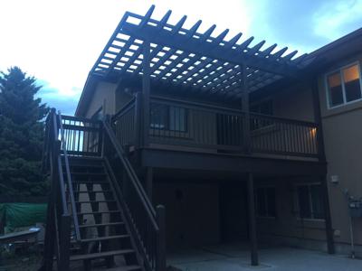 Deck with Pergola by Deck Works in Colorado Springs