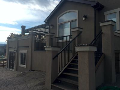 Stucco Deck Addition by Deck Works in Colorado Springs