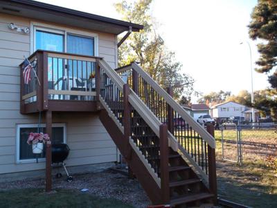 Small Painted Deck by Deck Works in Colorado Springs