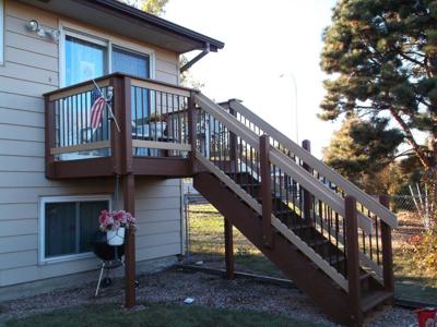 Small Painted Deck by Deck Works in Colorado Springs