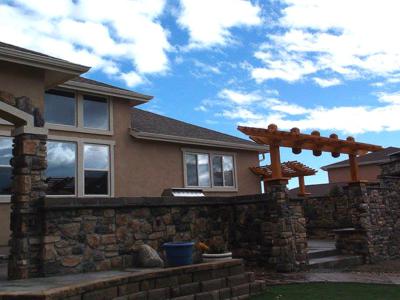 Cultured Stone Patio by Deck Works in Colorado Springs